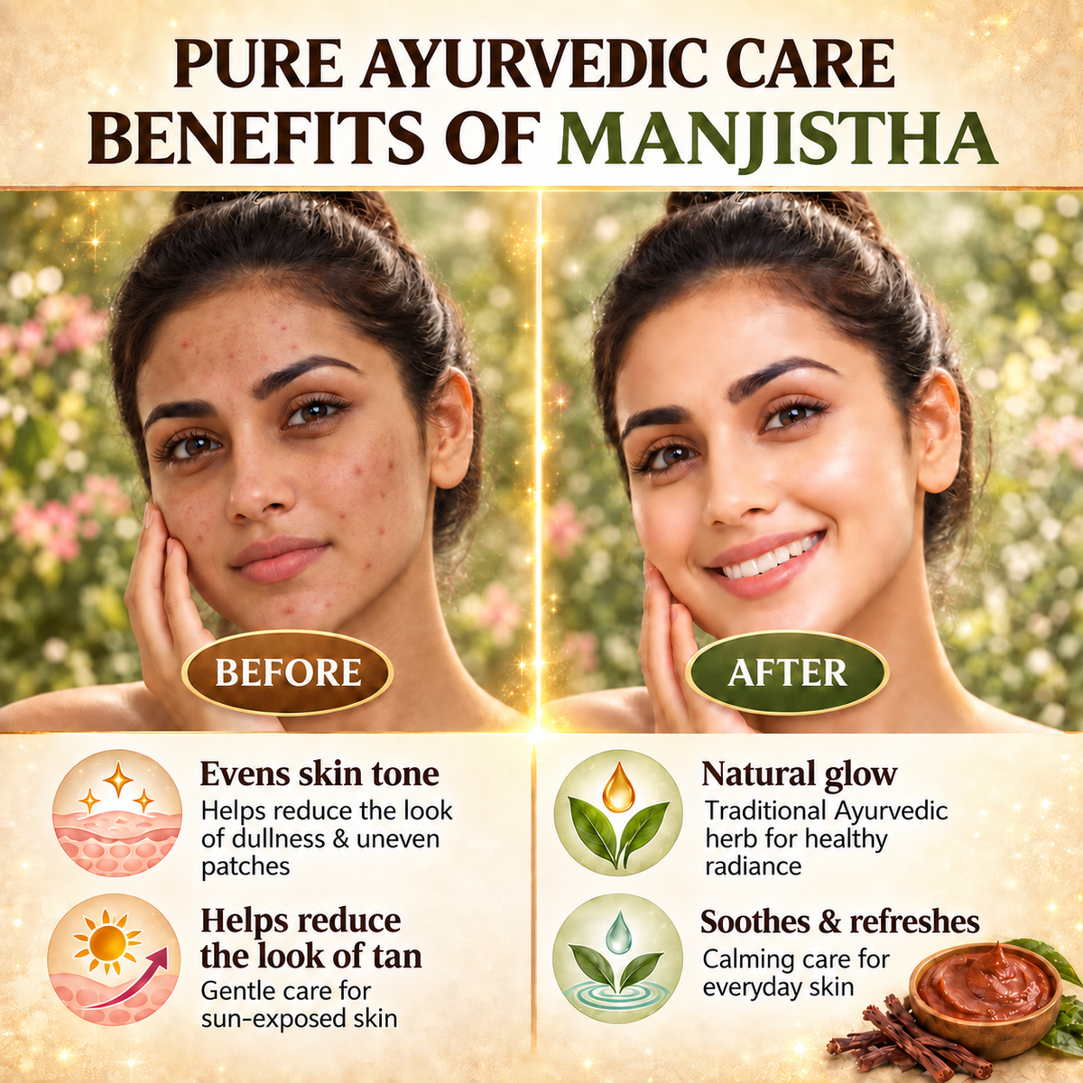 Get Clear, Healthy Skin Naturally in 14 Days with Manjistha Powder